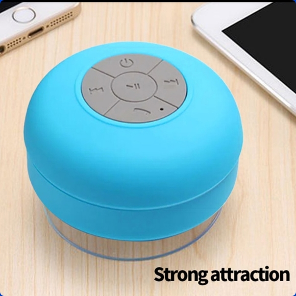 Waterproof Bluetooth speaker with suction cup secure wall or shower attachment. - Picture 6 of 8